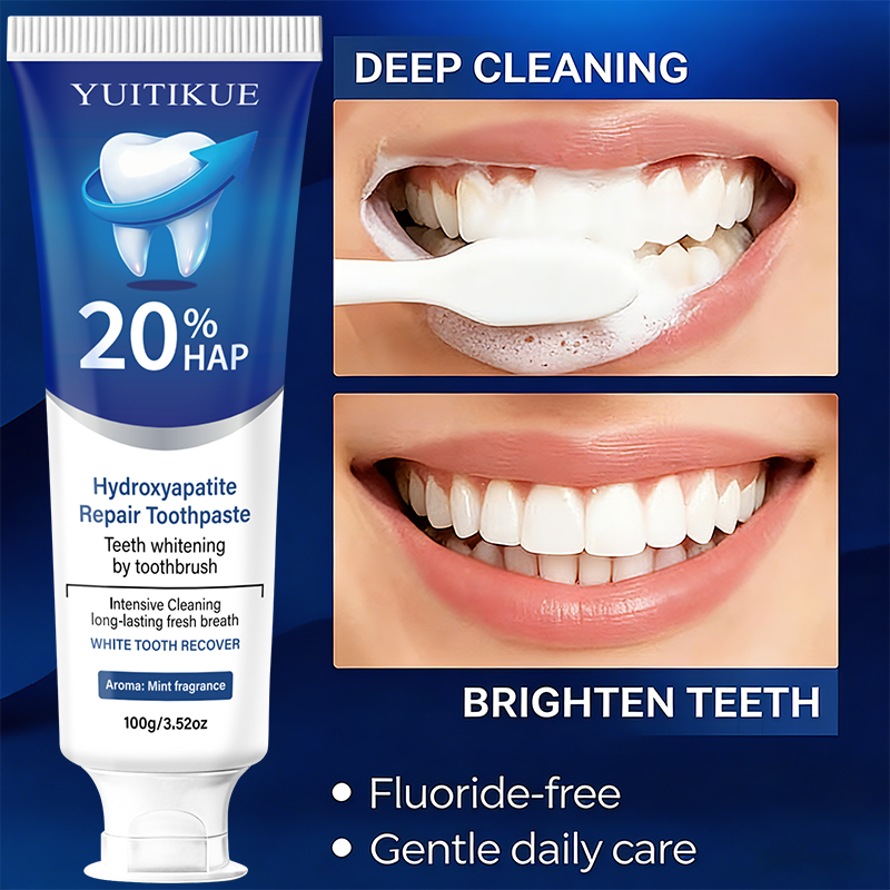 Teeth Whitening Best - YUITIKUE 20% HAP Hydroxyapatit Reparatur-Zahnpasta 100g