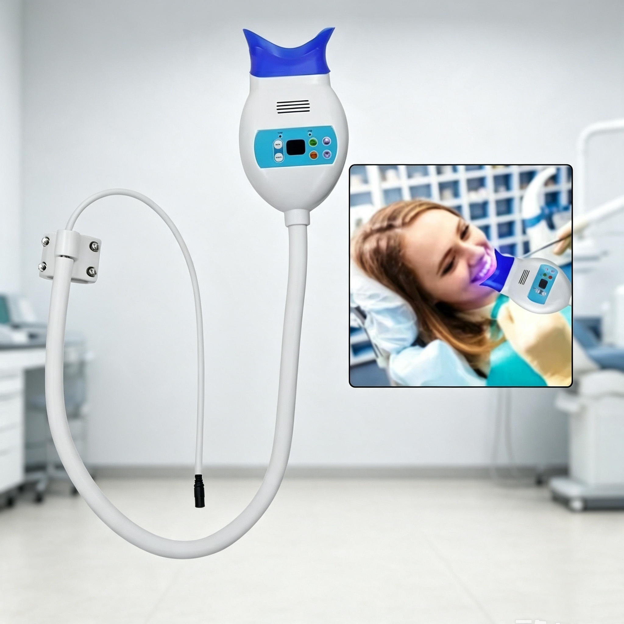 Teeth Whitening/Bleaching - Desktop-Zahnaufhellungsgerät mit Kaltlicht, 8 LEDs, 3