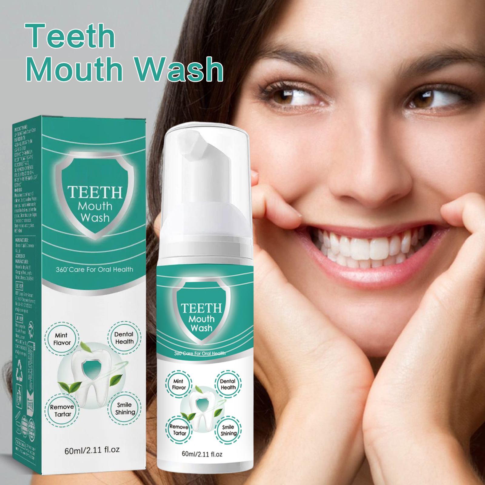 Teeth Whitening Mousse - Schäumendes Zahnpastamousse – Tiefenreinigung für Zahnflecken
