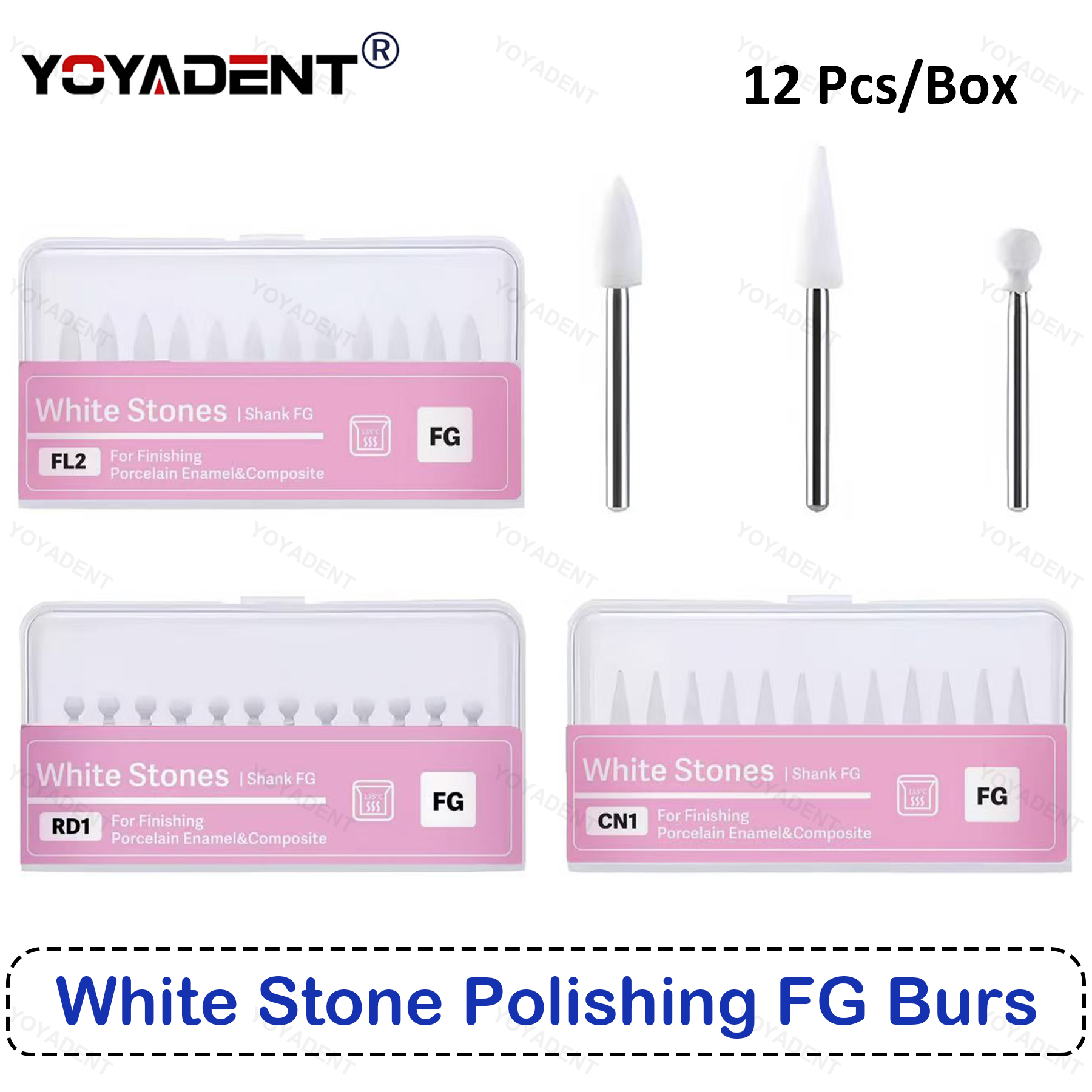 Teeth Whitening Products - Dental Polieren Stein Kit Weiß FG