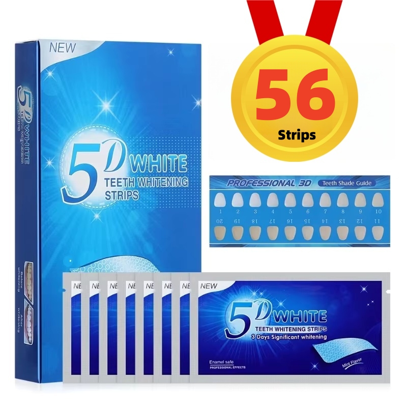 Teeth Whitening Gel Refills - 5d Zahn aufhellung streifen 56 Streifen