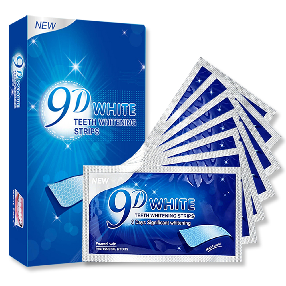 Teeth Whitening In Office - 9D Weiße Zahnaufhellungsstreifen Nicht-Sensitive Schnelle Aufhellung