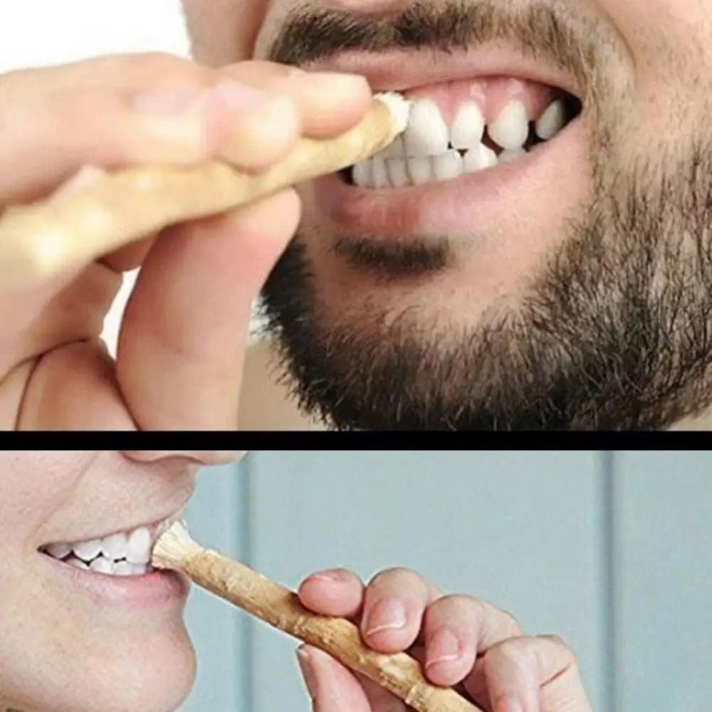 Teeth Whitening Best - Umweltfreundliche Miswak-Zahnbürste ohne Zahnpasta, Weiche Borsten,