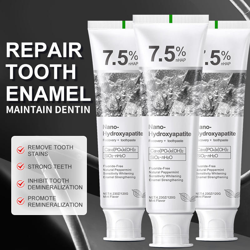 Teeth Whitening Best - 7,5 % Hydroxyapatite, probiotische Zahnaufhellung, Zahnpasta,