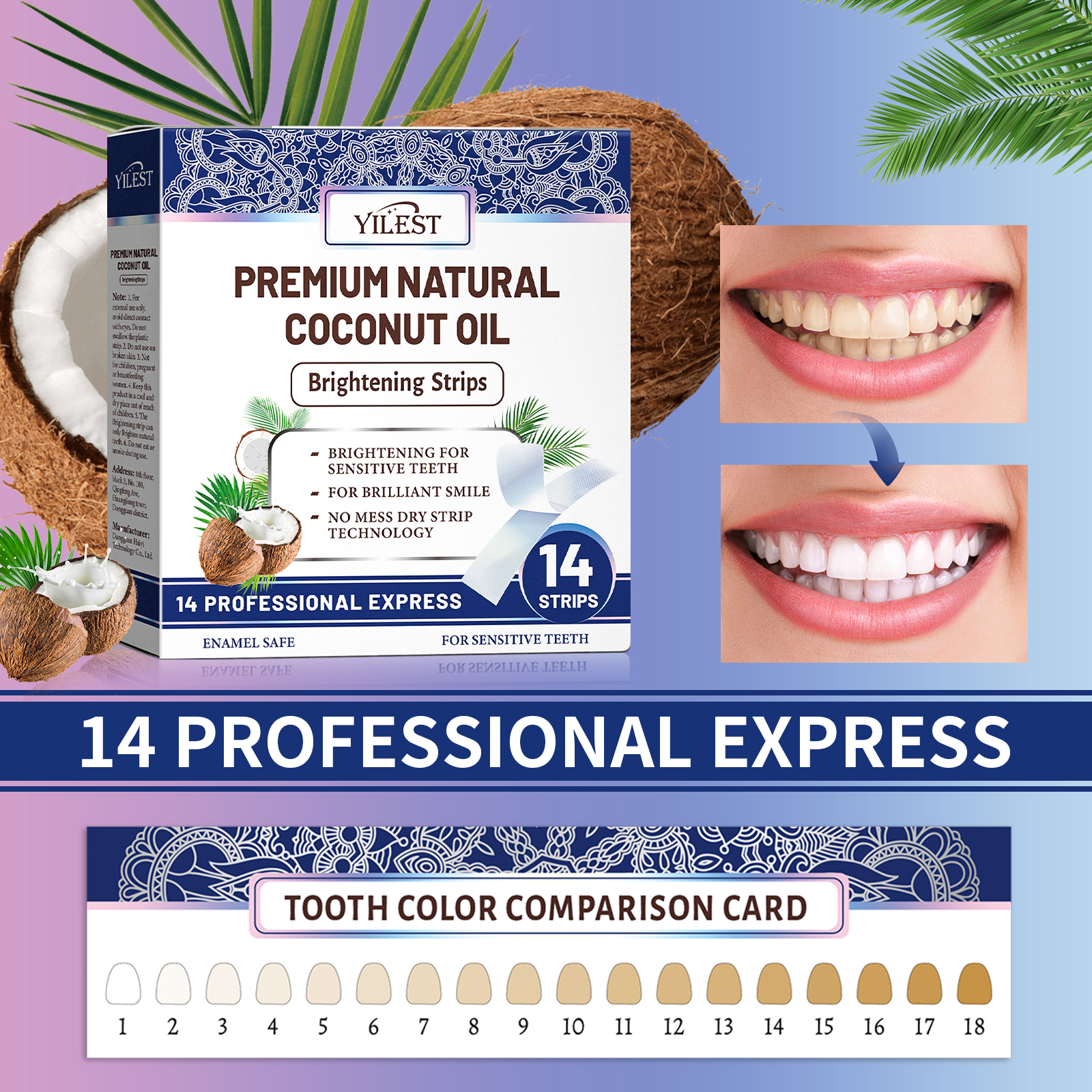 Teeth Whitening Gel Refills - Zahnaufhellungsstreifen verbessern die Zahnverfärbung, Minz-Gel zur