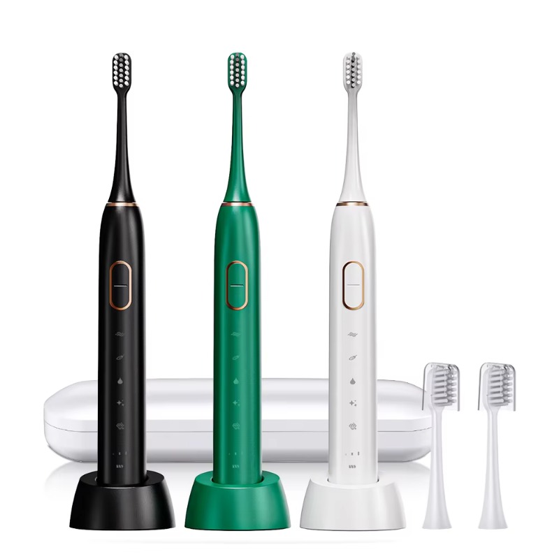 Teeth Whitening In Office - Schallzahnbürste mit 2 Köpfen, 5 Modi,