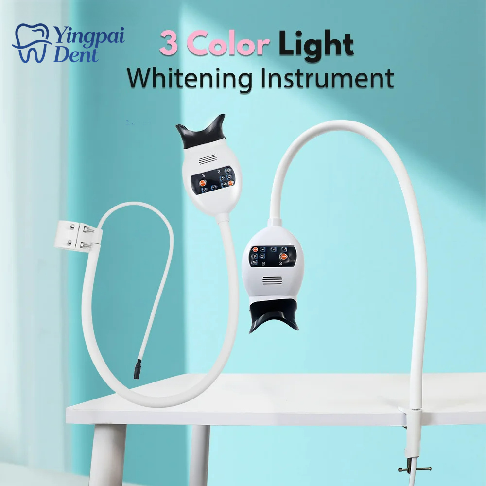 Teeth Whitening/Bleaching - Einstellbare 3-Farben-LED-Zahnaufhellungs-Beschleunigerlampe, professionelle Kaltlichtlampe für die