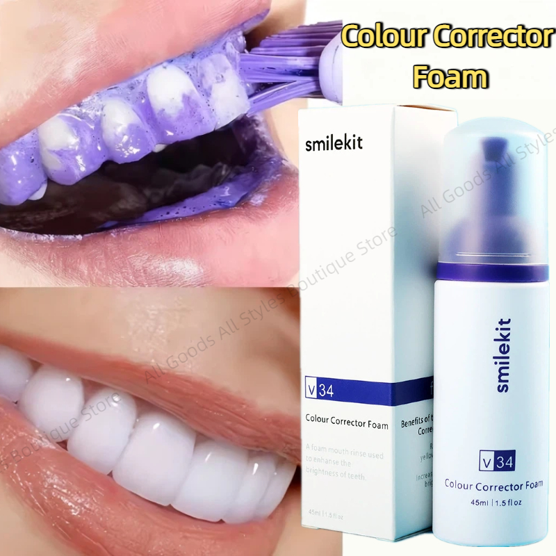 Teeth Whitening Best - 45 ml Smilekit Purple Tooth Mousse