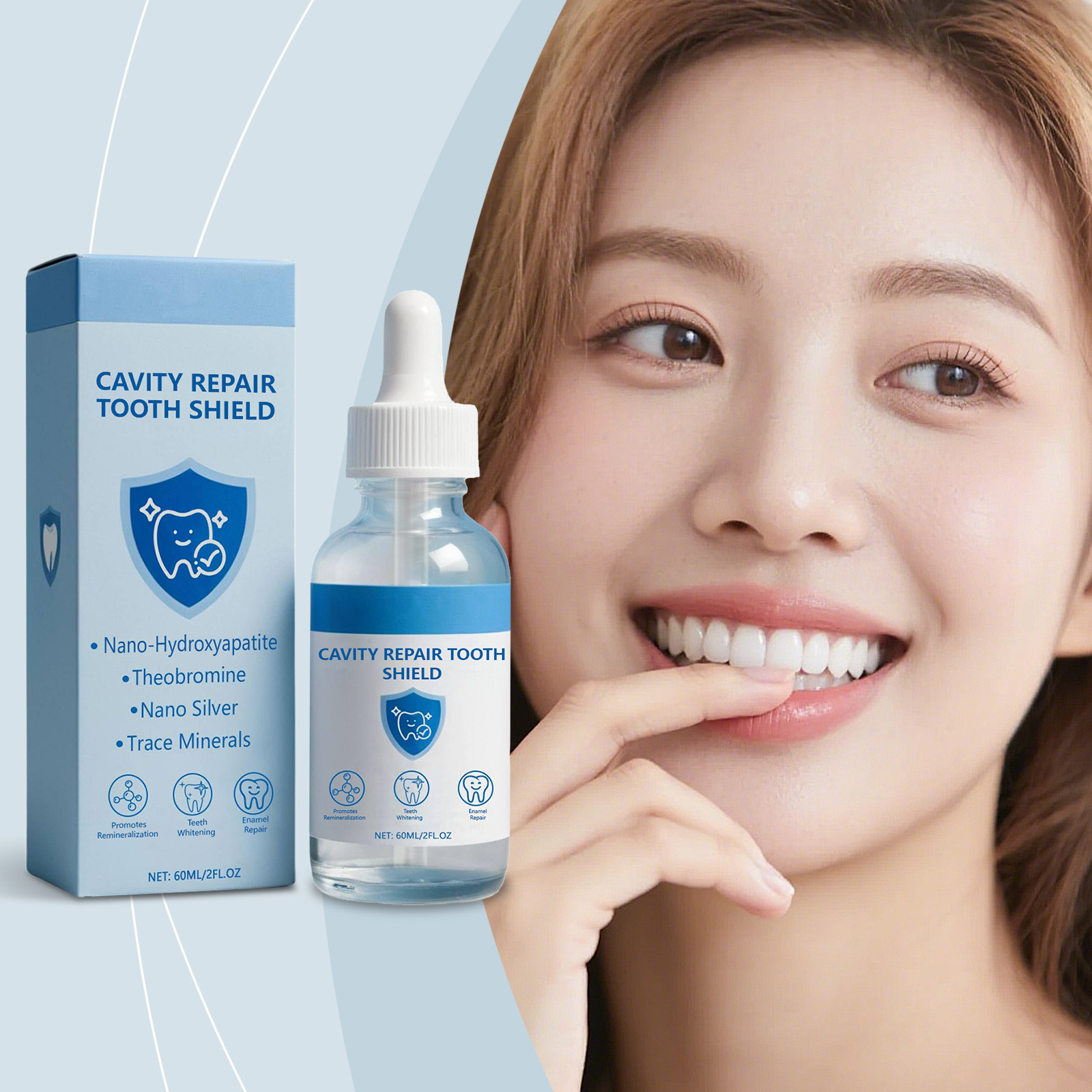 Teeth Whitening Products - 60 ml Zahnaufhellungslack Zahnhöhle Reparatur Zahnschild