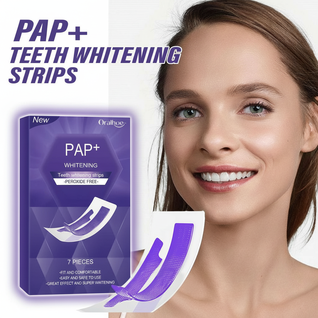 Teeth Whitening Best - Lila Zahnaufhellungsstreifen Bleichende Fleckenentferner Mundpflege-Zubehör Zahnaufhellungs-Aufkleber