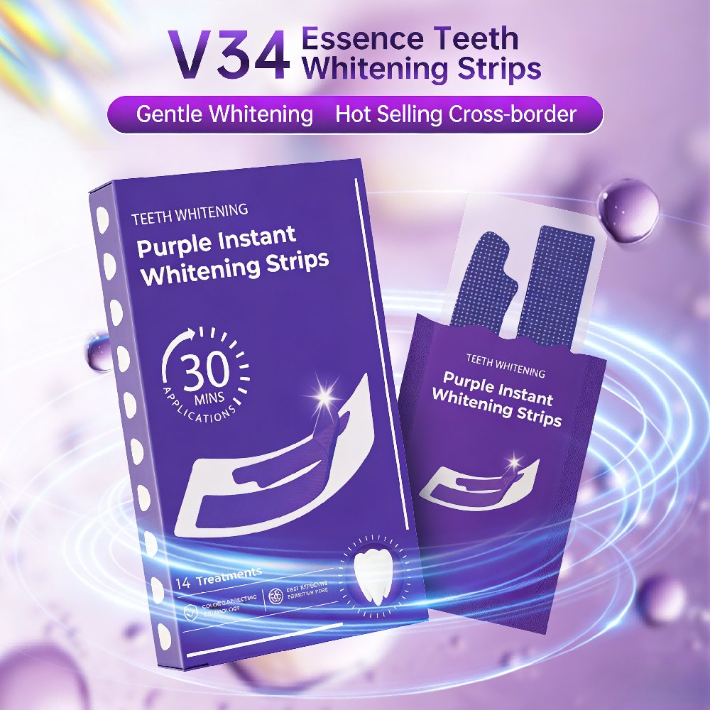 Lila Zahnaufhellungsstreifen - – Teeth Whitening In Office Bewertung und Preis