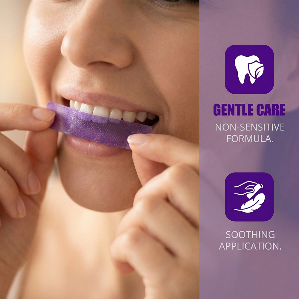 Lila Zahnaufhellungsstreifen - – Teeth Whitening In Office Bewertung und Preis