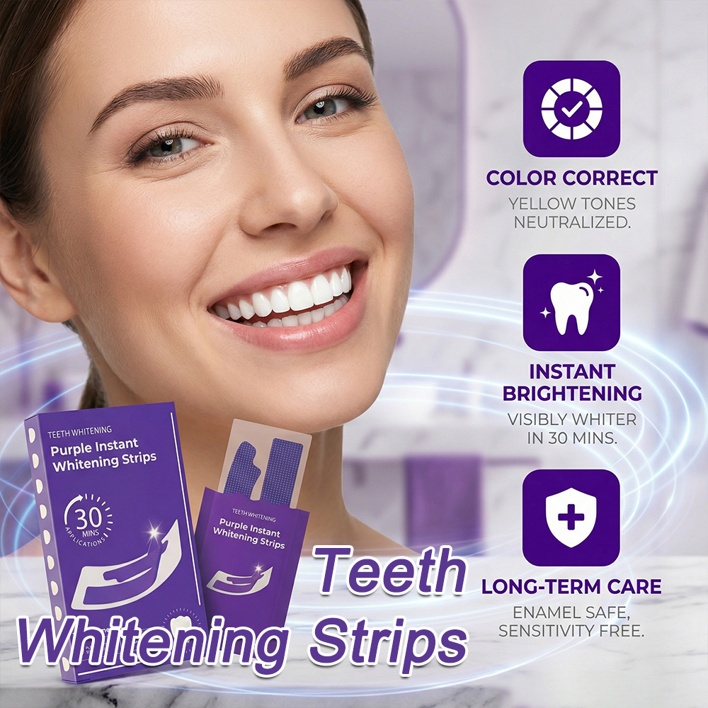 Lila Zahnaufhellungsstreifen - – Teeth Whitening In Office Bewertung und Preis