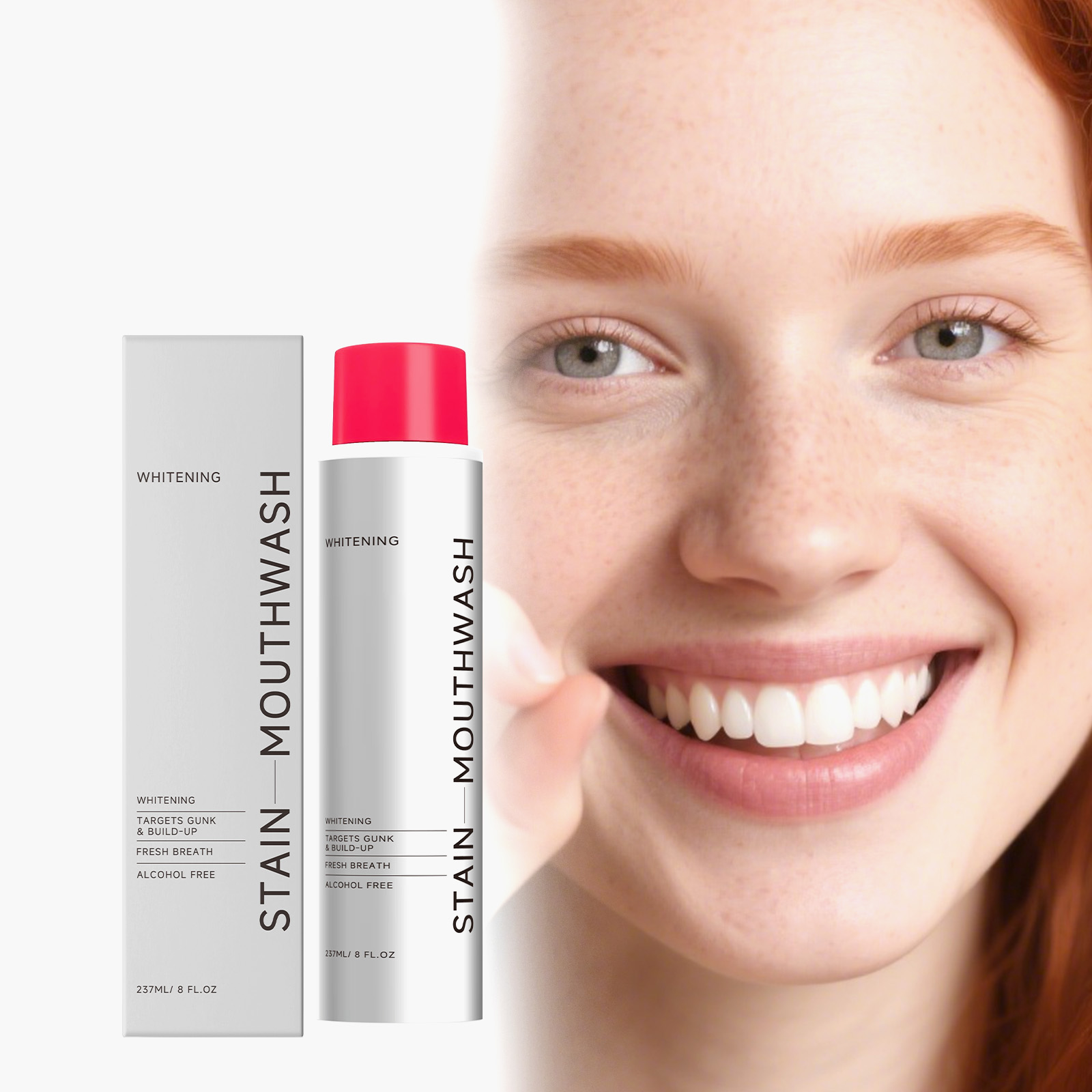 Fleckenbleichende Mundspülung, – Teeth Whitening Promotion Bewertung und Preis