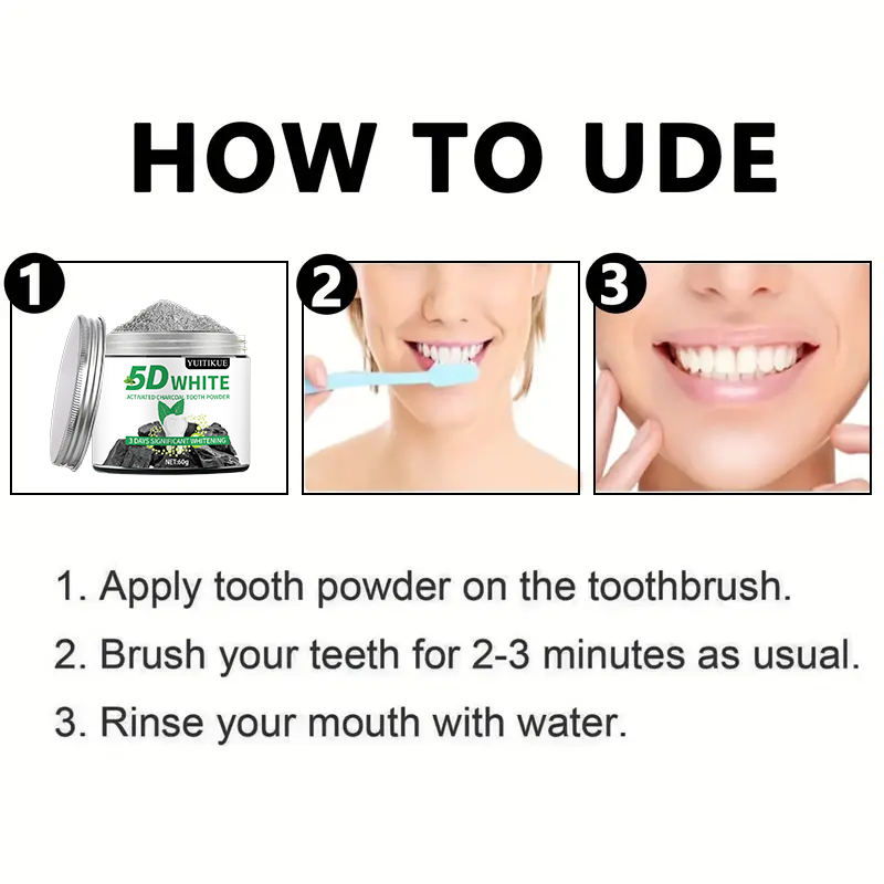 YUlTlKUE 5D Weißes Aktivkohle- – Teeth Whitening App Bewertung und Preis