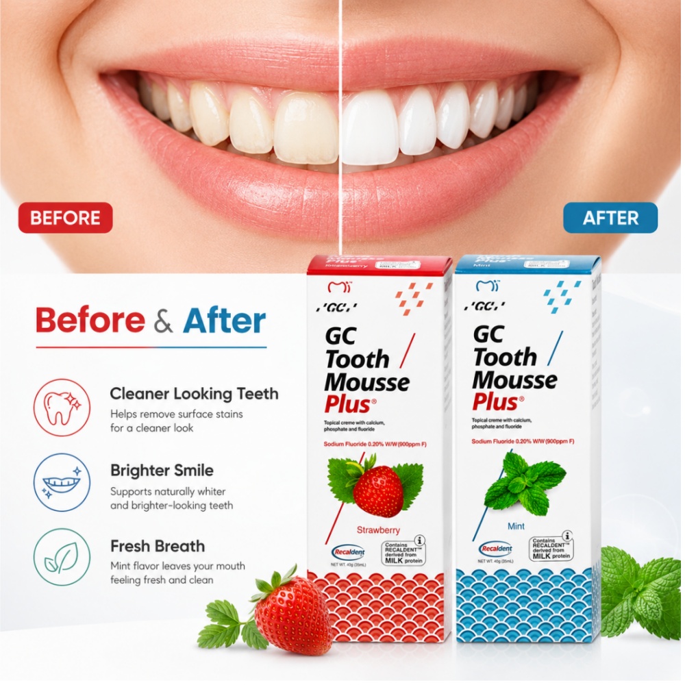 GCTooth Mousse Plus Minze-Erdb – Teeth Whitening Best Bewertung und Preis