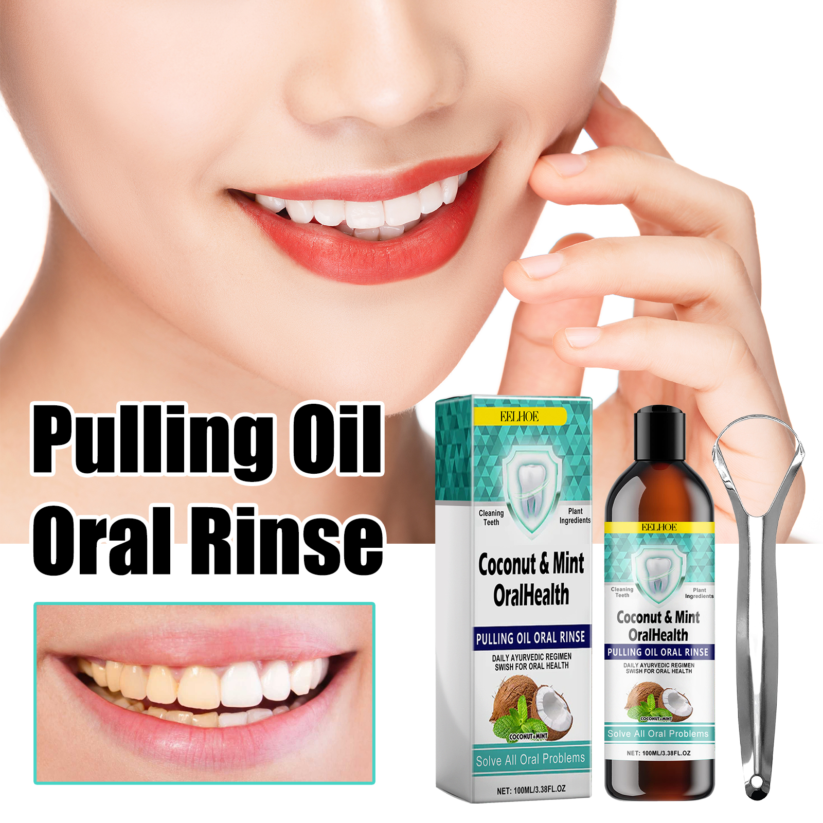 Kokosnussöl-Mundwasser zur Zah – Teeth Whitening Products Bewertung und Preis