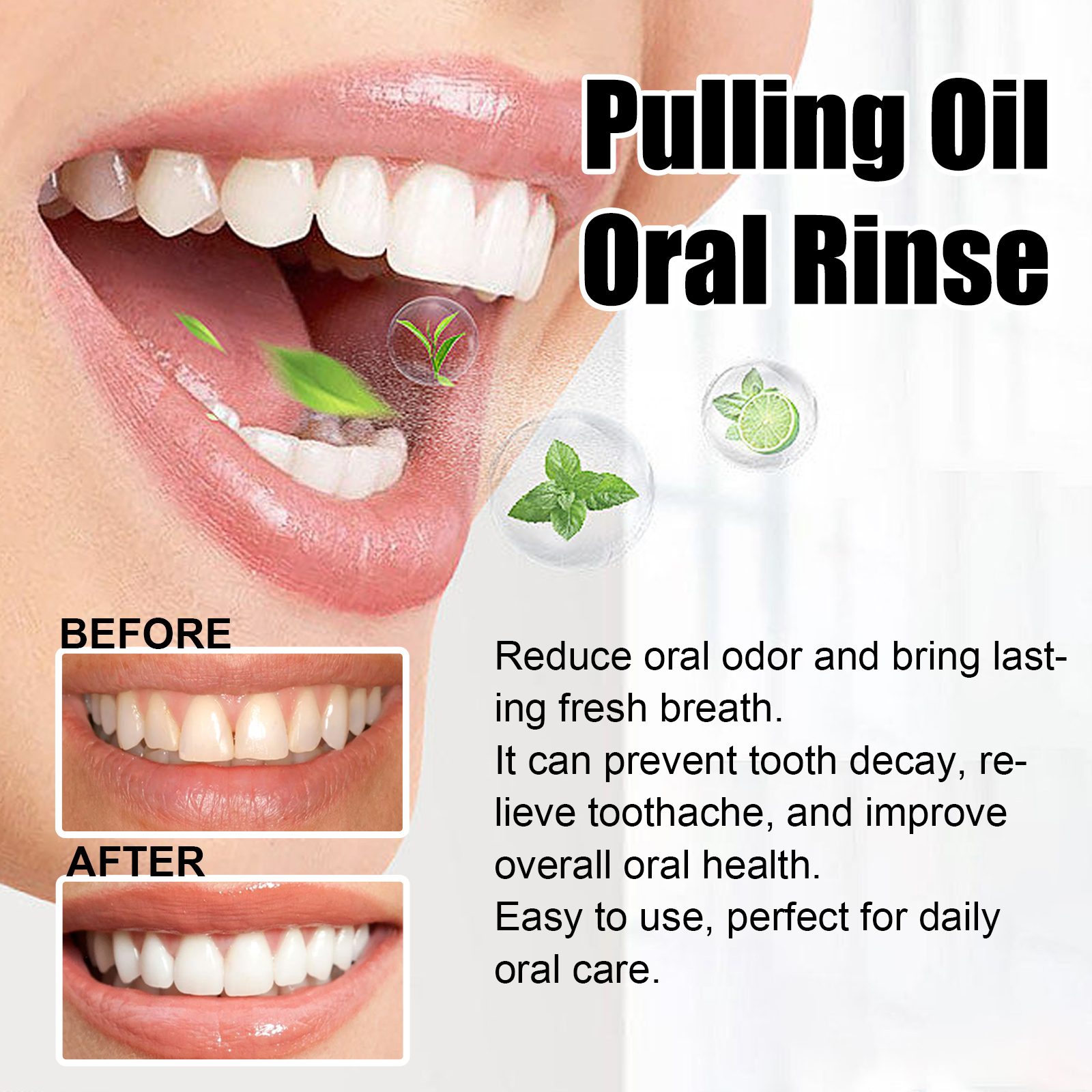 Kokosnussöl-Mundwasser zur Zah – Teeth Whitening Products Bewertung und Preis