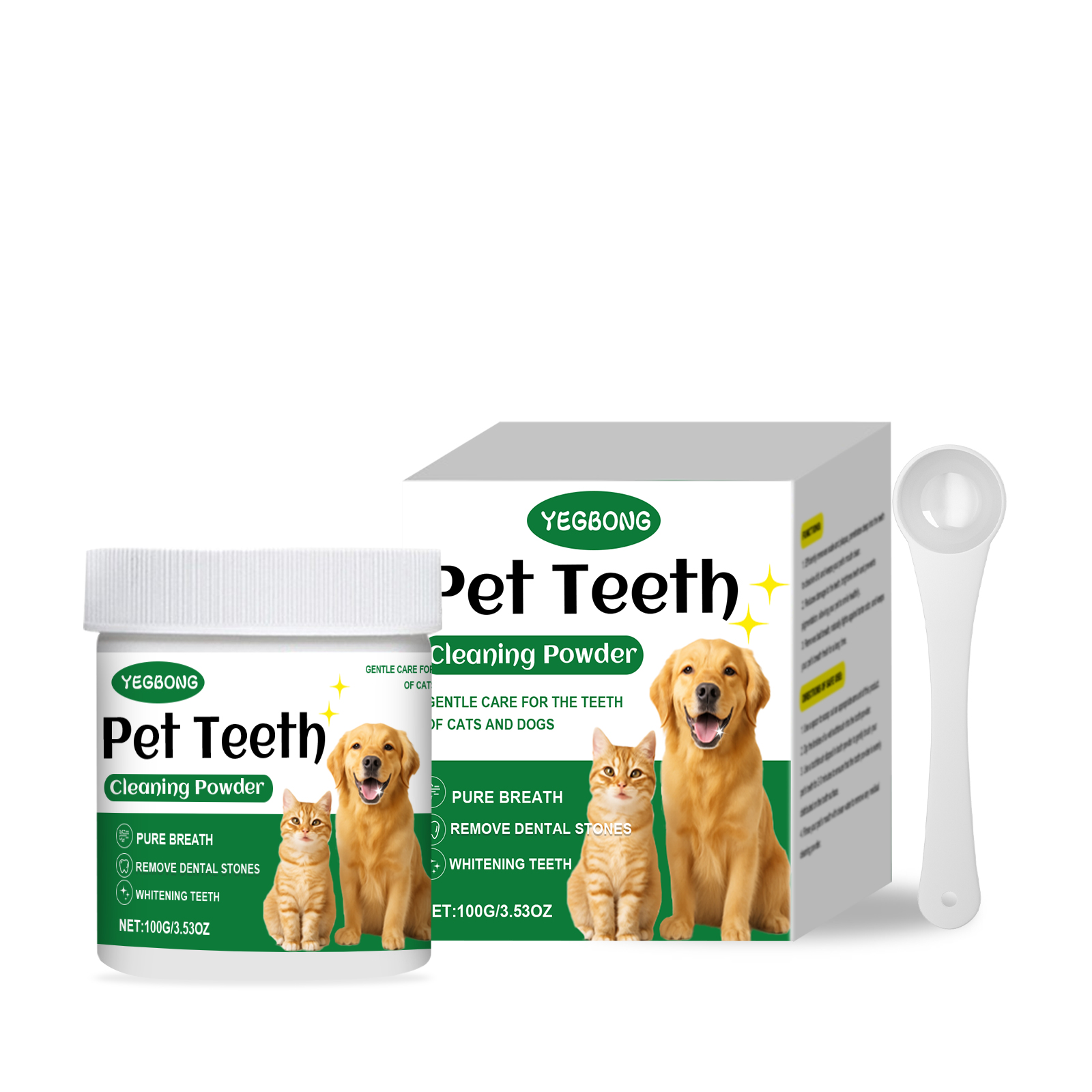 Haustier-Zähne-Reinigungspulve – Teeth Whitening Q&M Bewertung und Preis