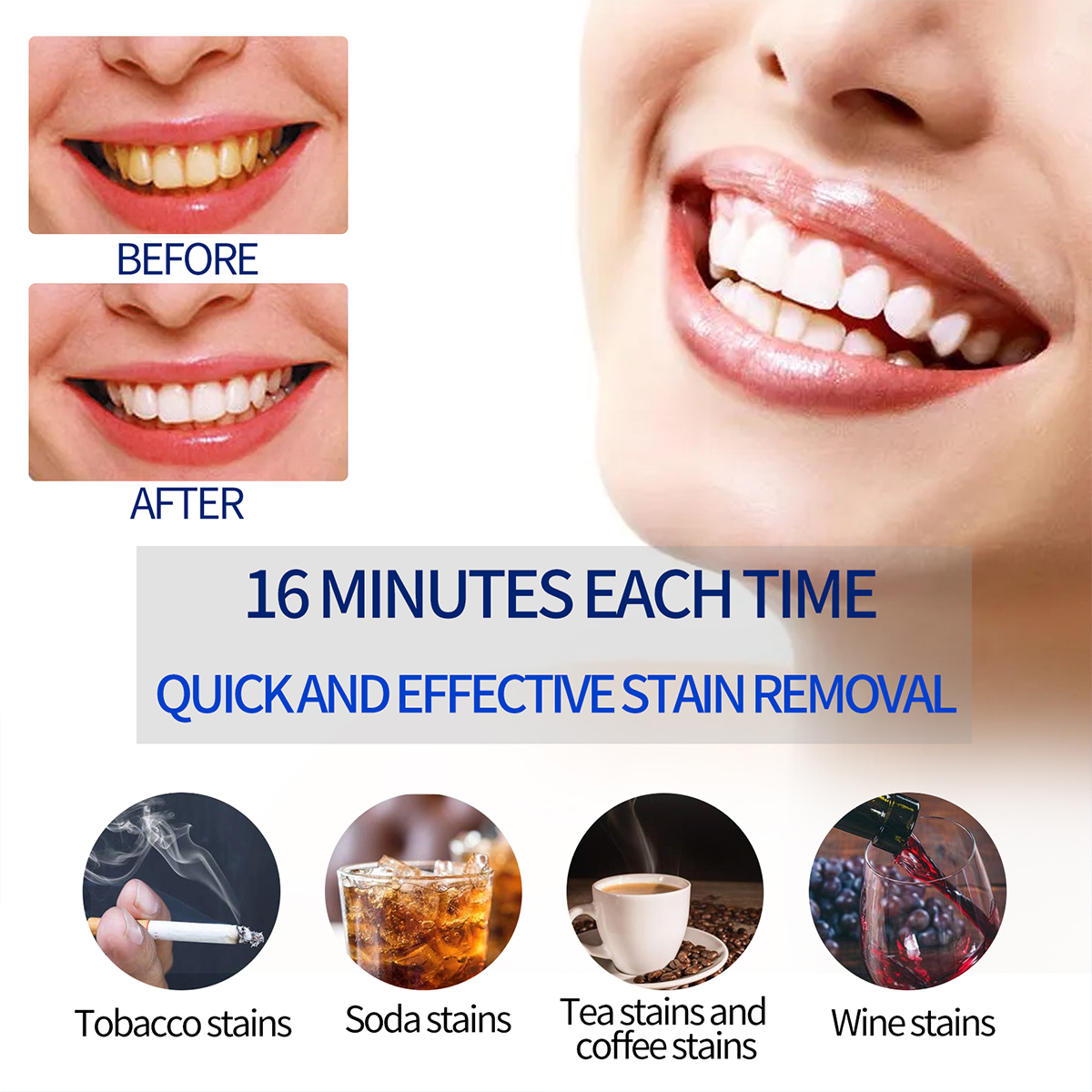 Tragbare Zahnaufhellungslampe  – Teeth Whitening Q&M Bewertung und Preis