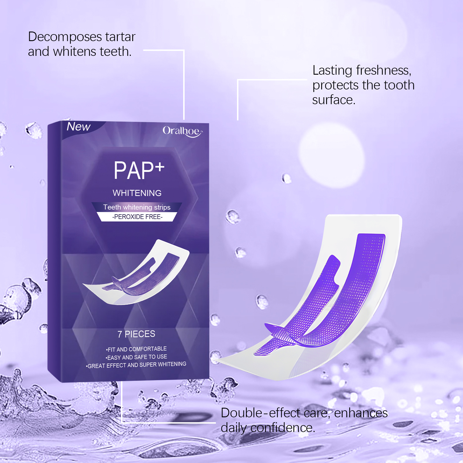 Lila Zahnaufhellungsstreifen B – Teeth Whitening Best Bewertung und Preis