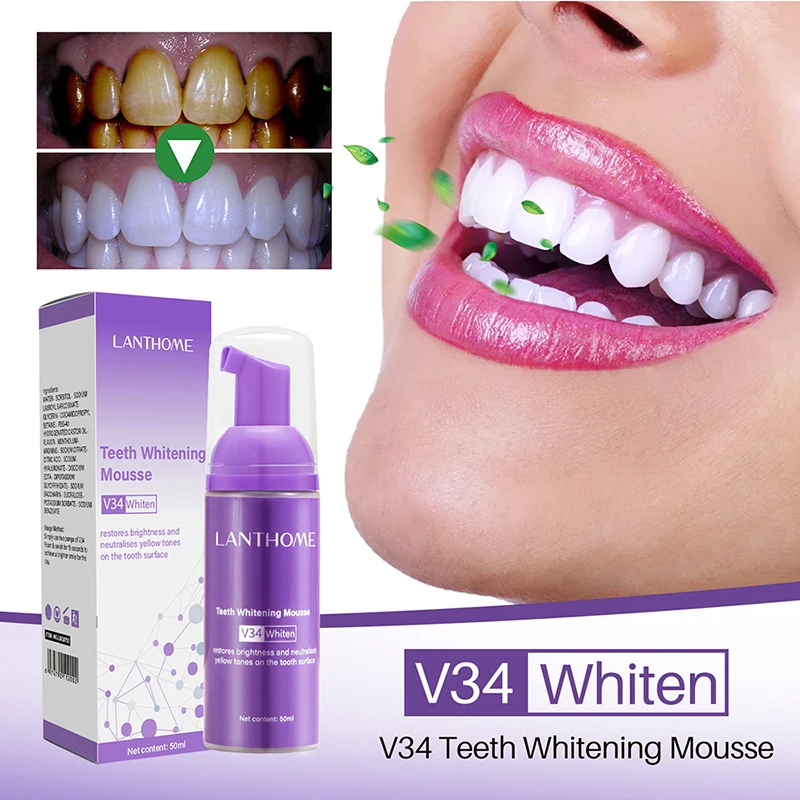 Mousse v34 Zahnpasta Zahn rein – Teeth Whitening Mousse Bewertung und Preis